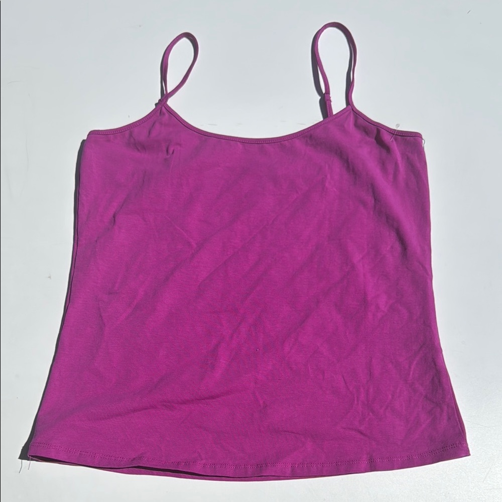 Halogen Pink Stretch Cami Tank Top 1X Y2K Layering Basic
